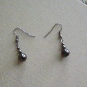 💮Magnetic Hematite balls dangle earrings